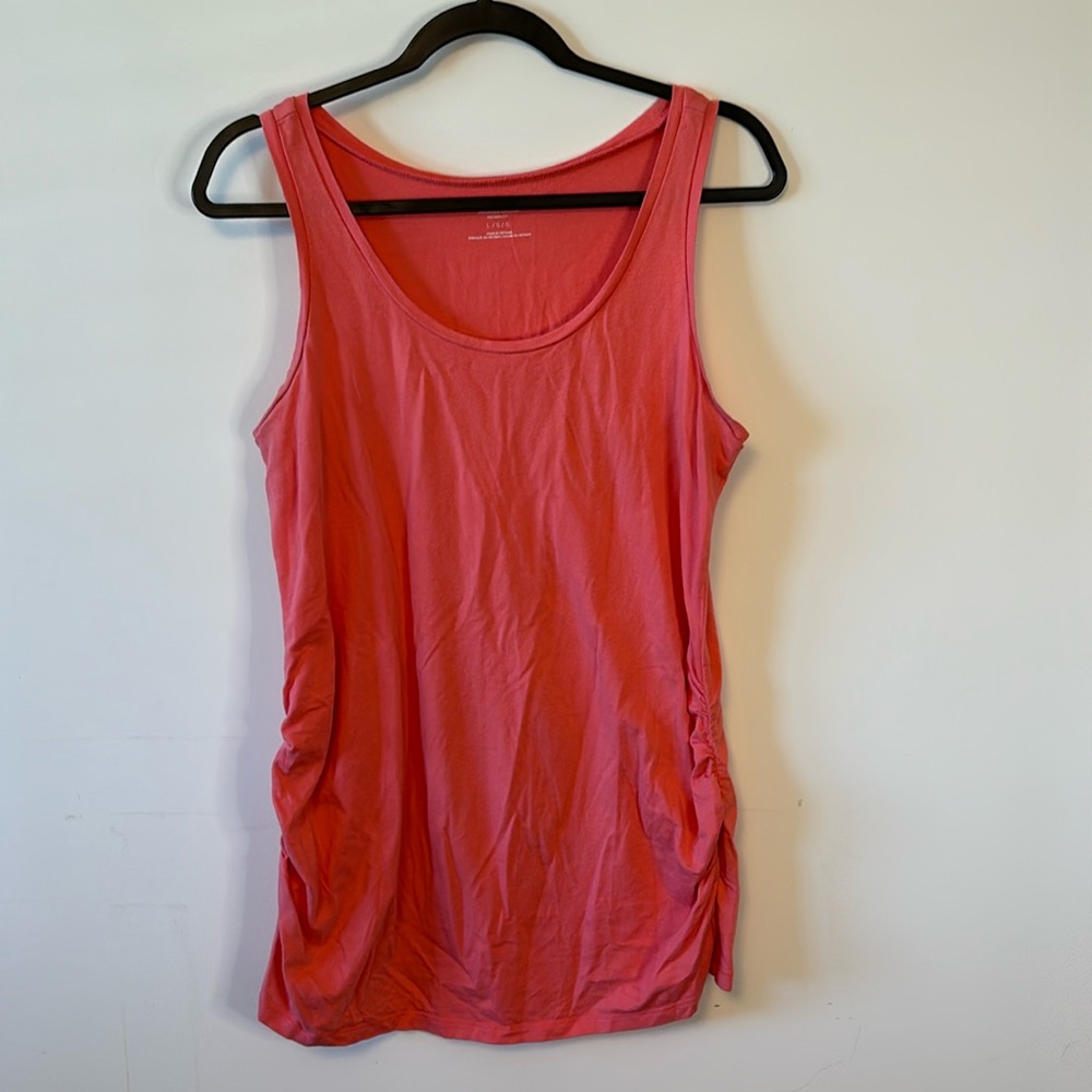 Motherhood, maternity, orange sleeveless top size L